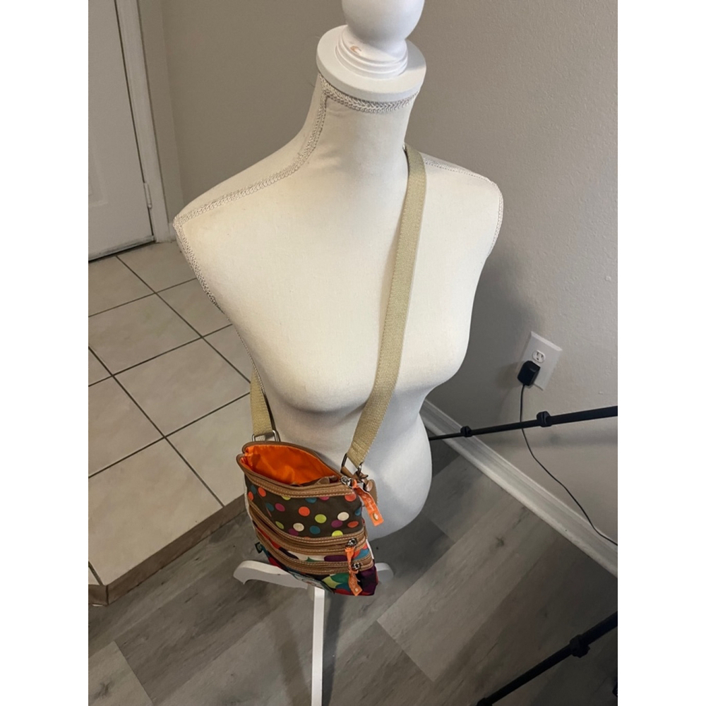 NWOT Lily Bloom Small Crossbody Purse Bag Orange and Brown - Picture 5 of 7